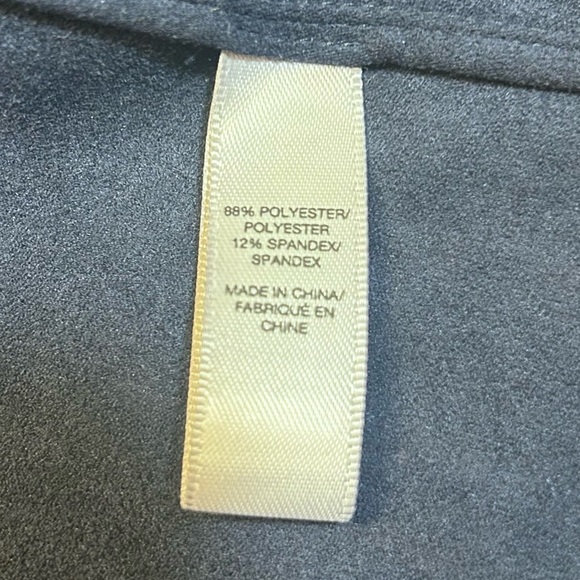 Saks Fifth Avenue Faux Suede Navy Blue Vest - Picture 5 of 8